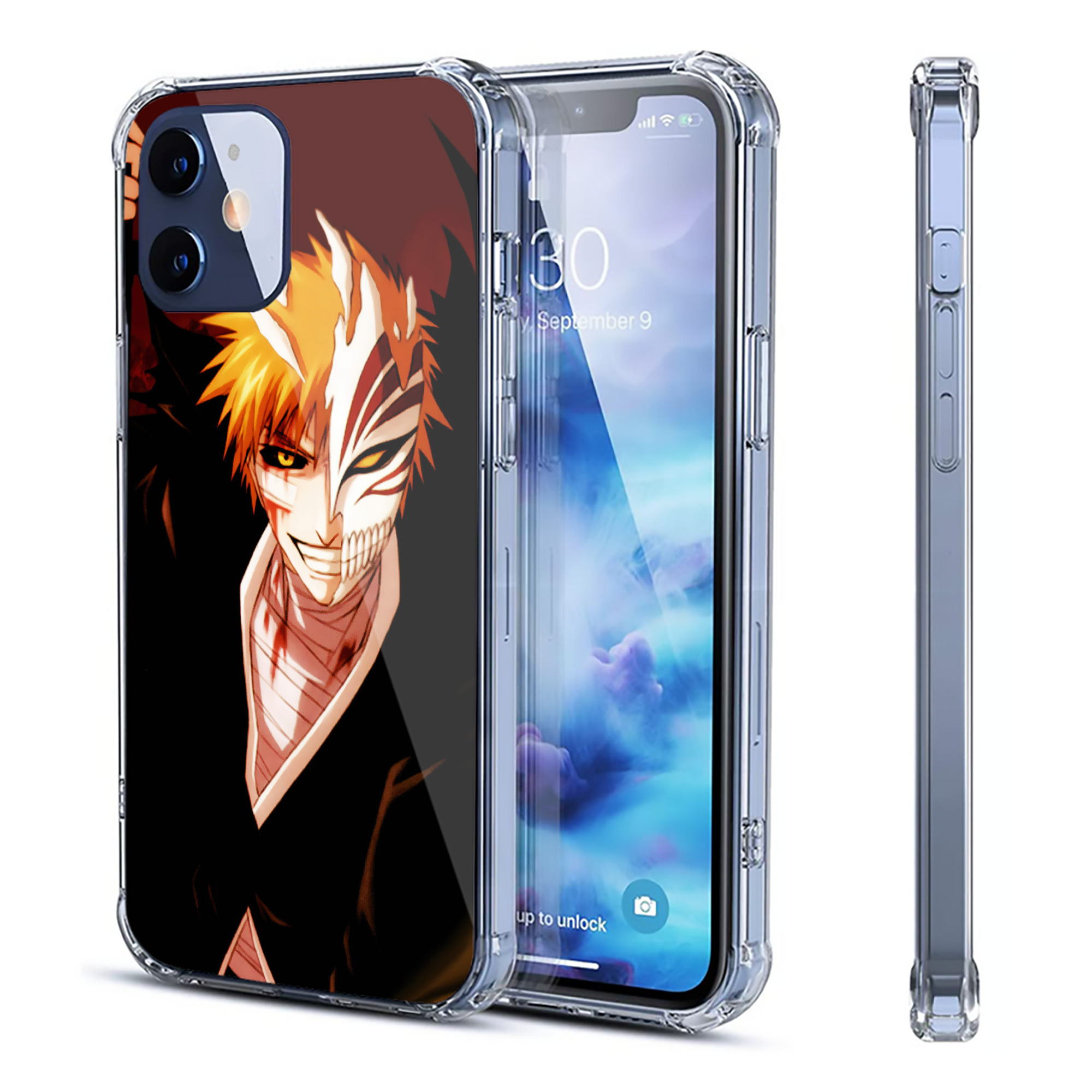 （画像用） ブリーチ BLEACH 【iPhone 12シリーズ対応】透明スマホケース（クリアソフトケース）
